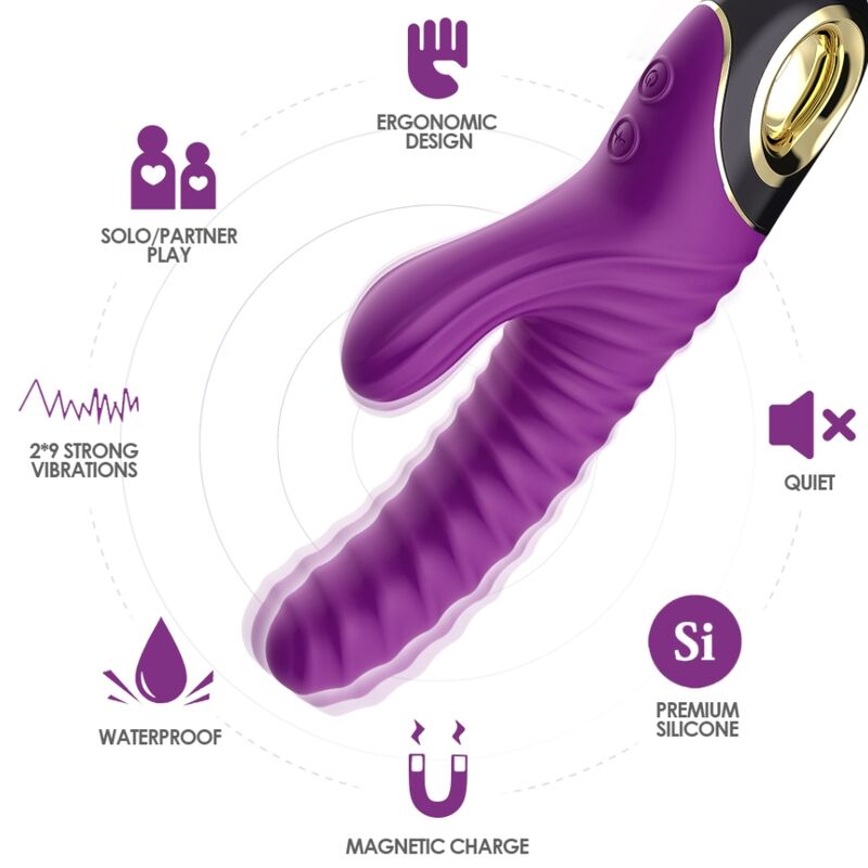 Armony Eternity Viola rabbit vibratore 18 modalità