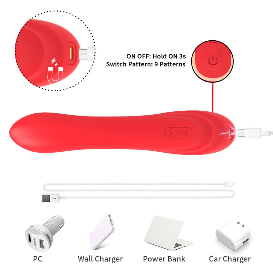 Armony Lingua Oscillante G-Spot vibratore clitorideo rosso