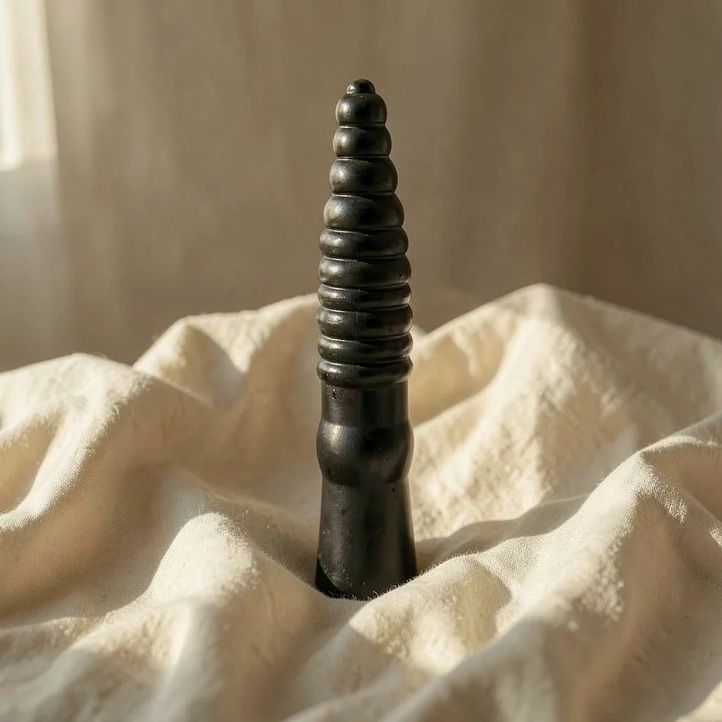 All Black dildo scanalato 33 cm PVC ipoallergenico 6 cm