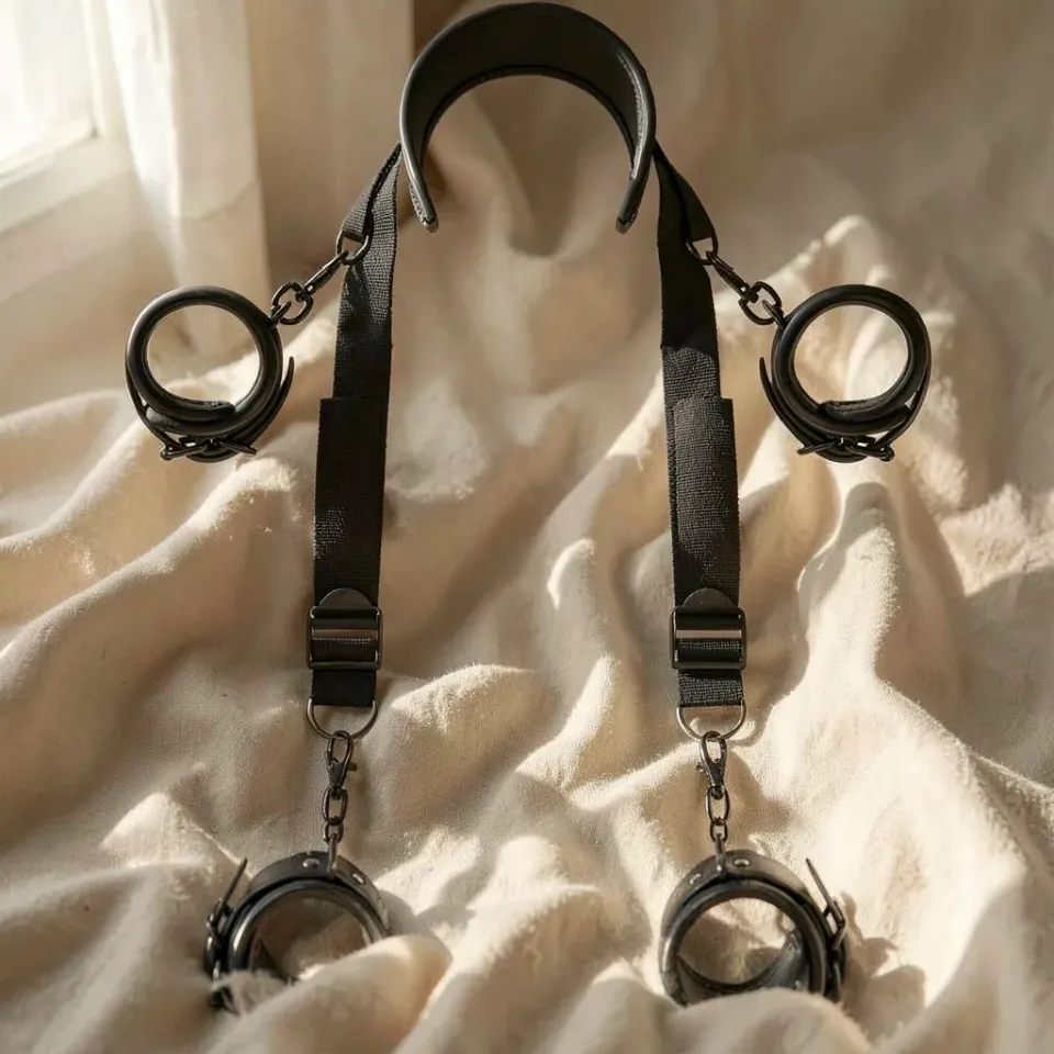 Fetish Submissive Posizione Master set bondage regolabile 6 pezzi