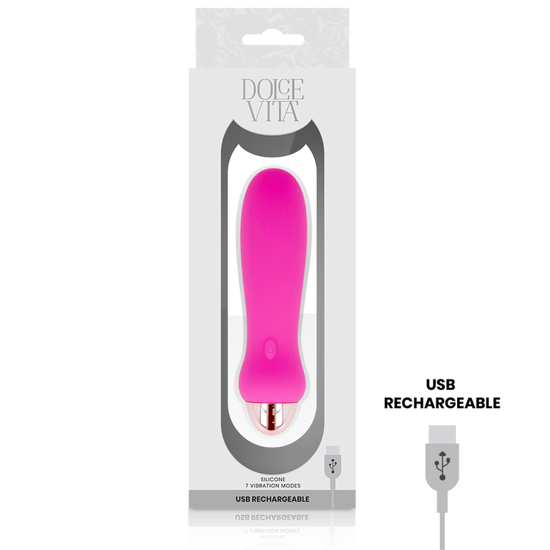 Dolce Vita Cinque vibratore rosa 12,4 cm silicone
