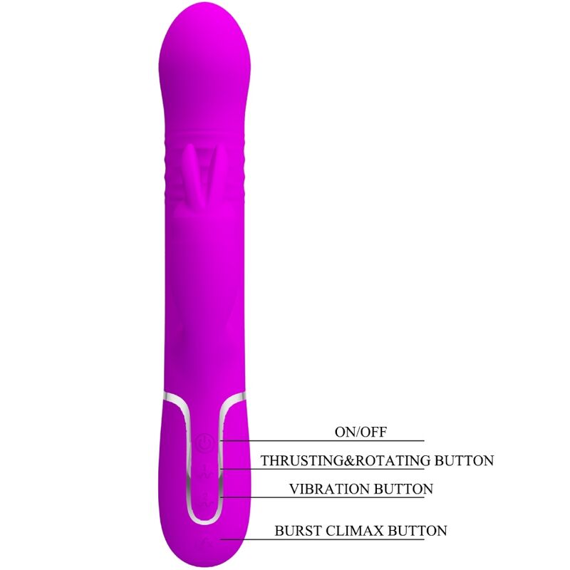 Pretty Love Coale vibratore rabbit viola 3 funzioni