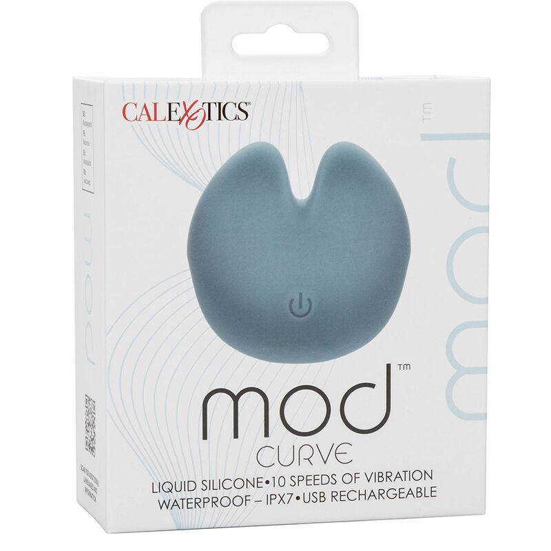 CalExotics Mod Curve vibratore blu silicone 10 velocità