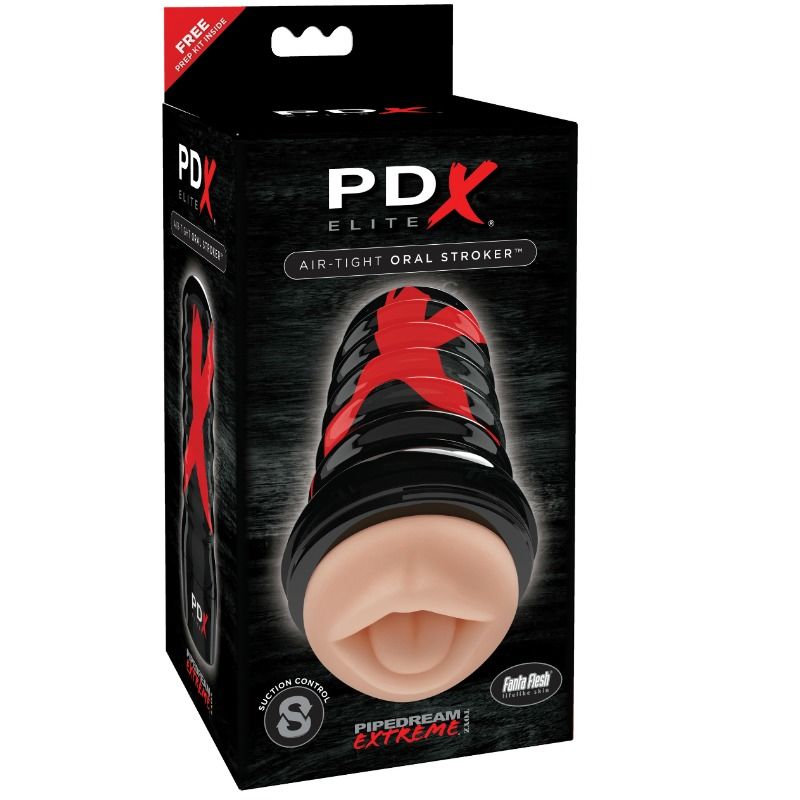 PDX Elite Air-Tight masturbatore orale bocca aspirazione