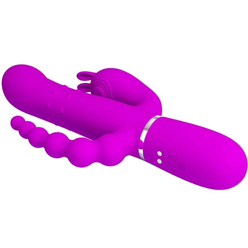Pretty Love Cammy vibratore rabbit triplo silicone