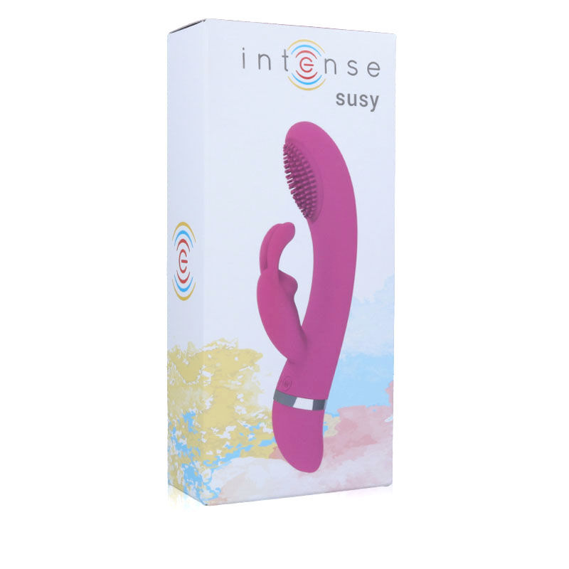 Intense Susy Rosa vibratore rabbit con funzione dito