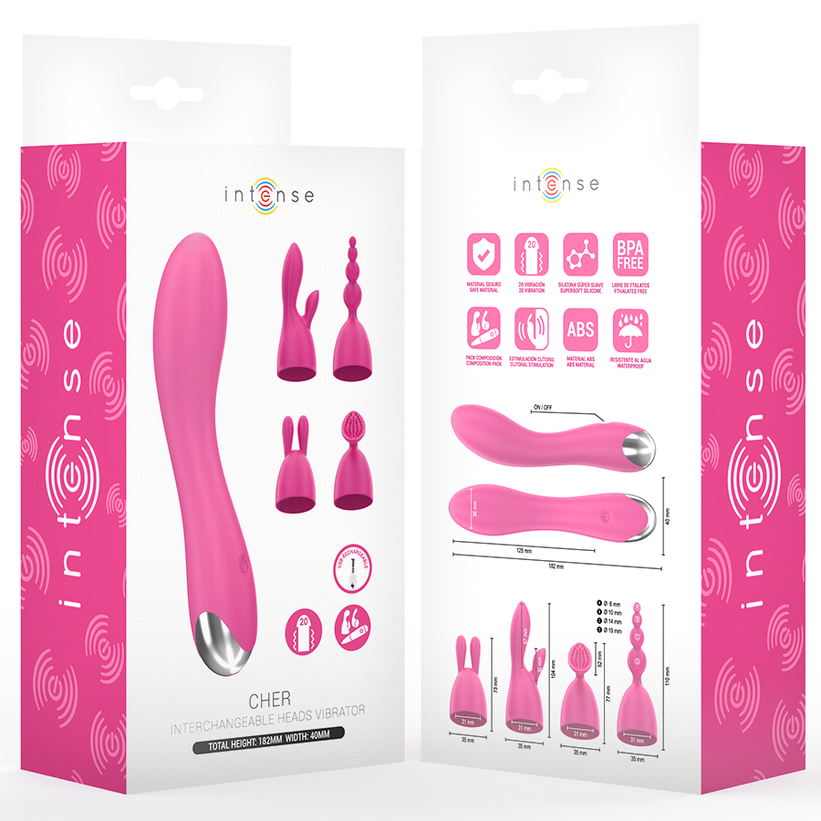 Intense Cher vibratore clitorideo 20 modi 4 testine