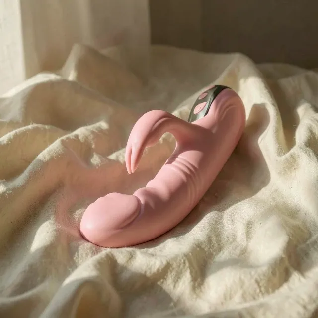 Armony Fully Finger vibratore rabbit rosa riscaldante