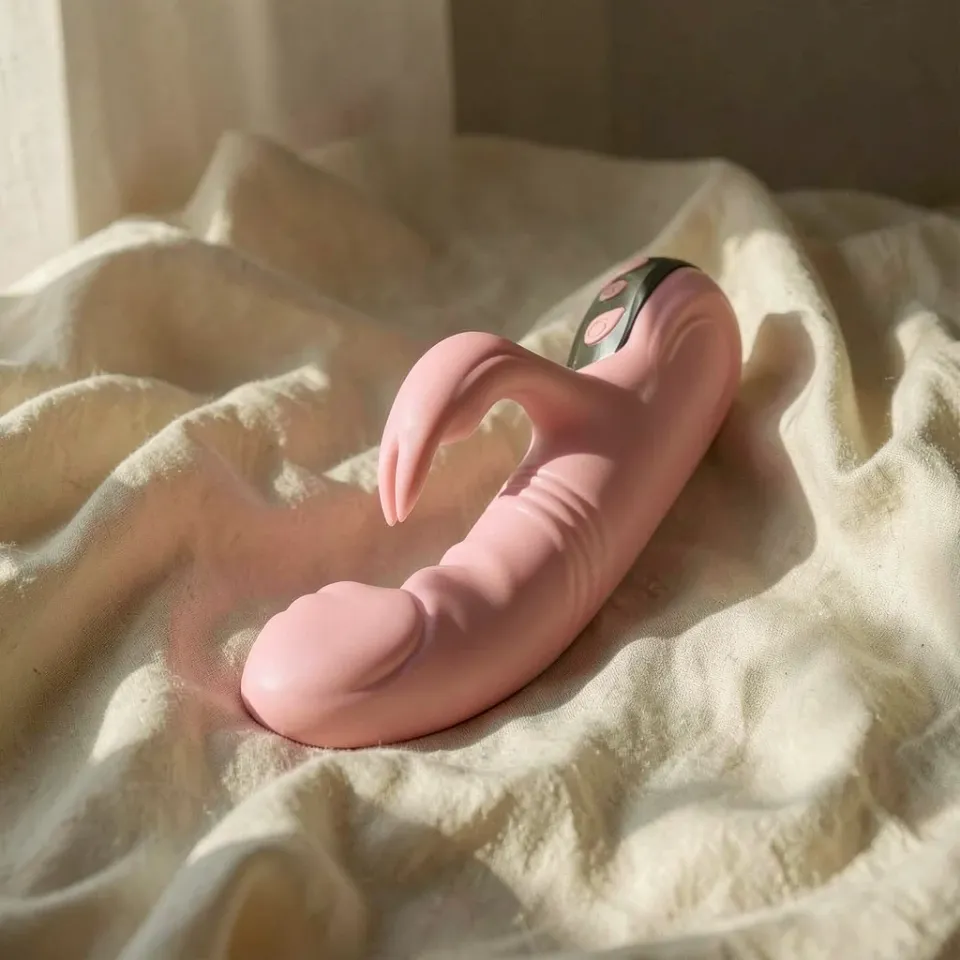 Armony Fully Finger vibratore rabbit rosa riscaldante