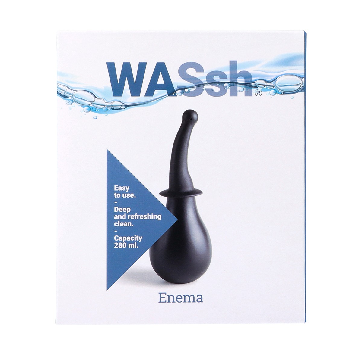 Virgite Wassh clistere anale curvo nero 280 ml