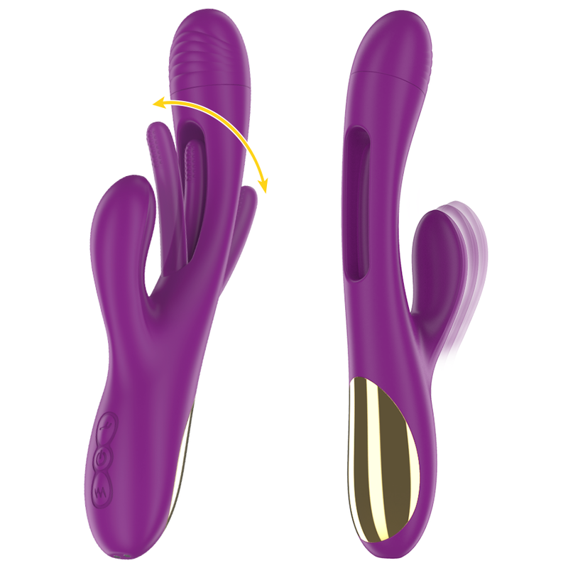 Intense Apolo vibratore con lingua oscillante viola