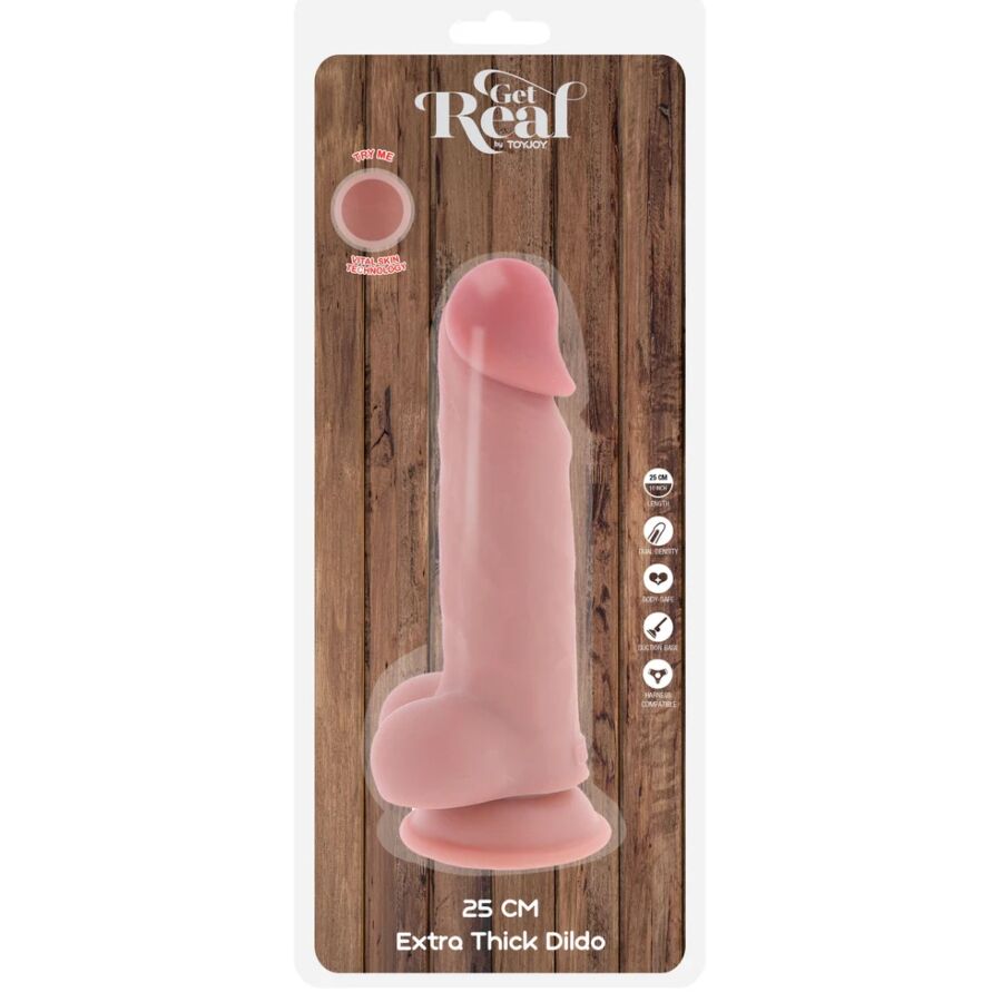 ToyJoy Get Real Deluxe dildo realistico 25 cm ventosa