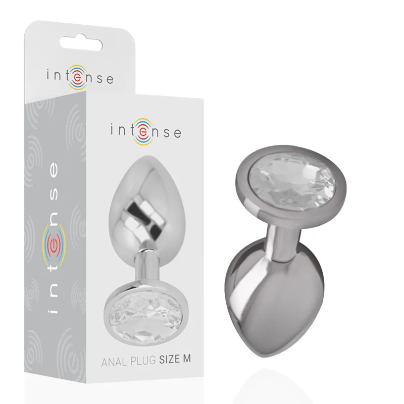 Intense Gioiello Argento M plug anale in metallo 8 cm