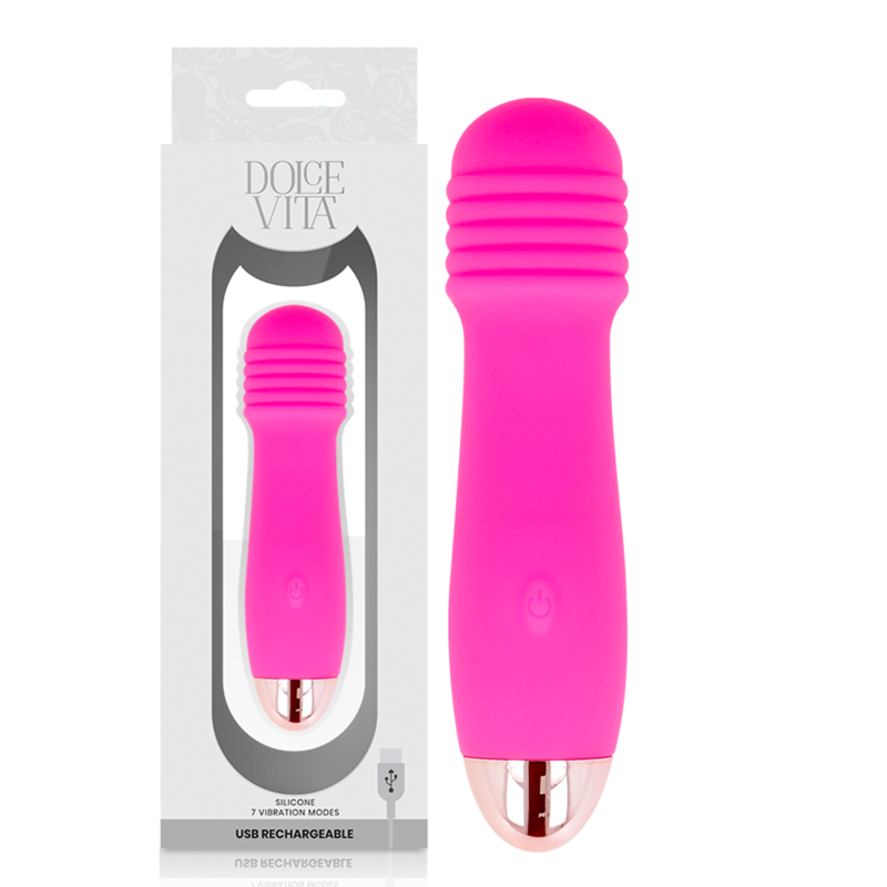 Dolce Vita TRE vibratore rosa silicone 2 motori