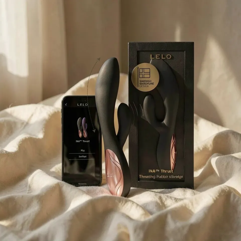 Lelo Ina Thrust vibratore doppia stimolazione nero app