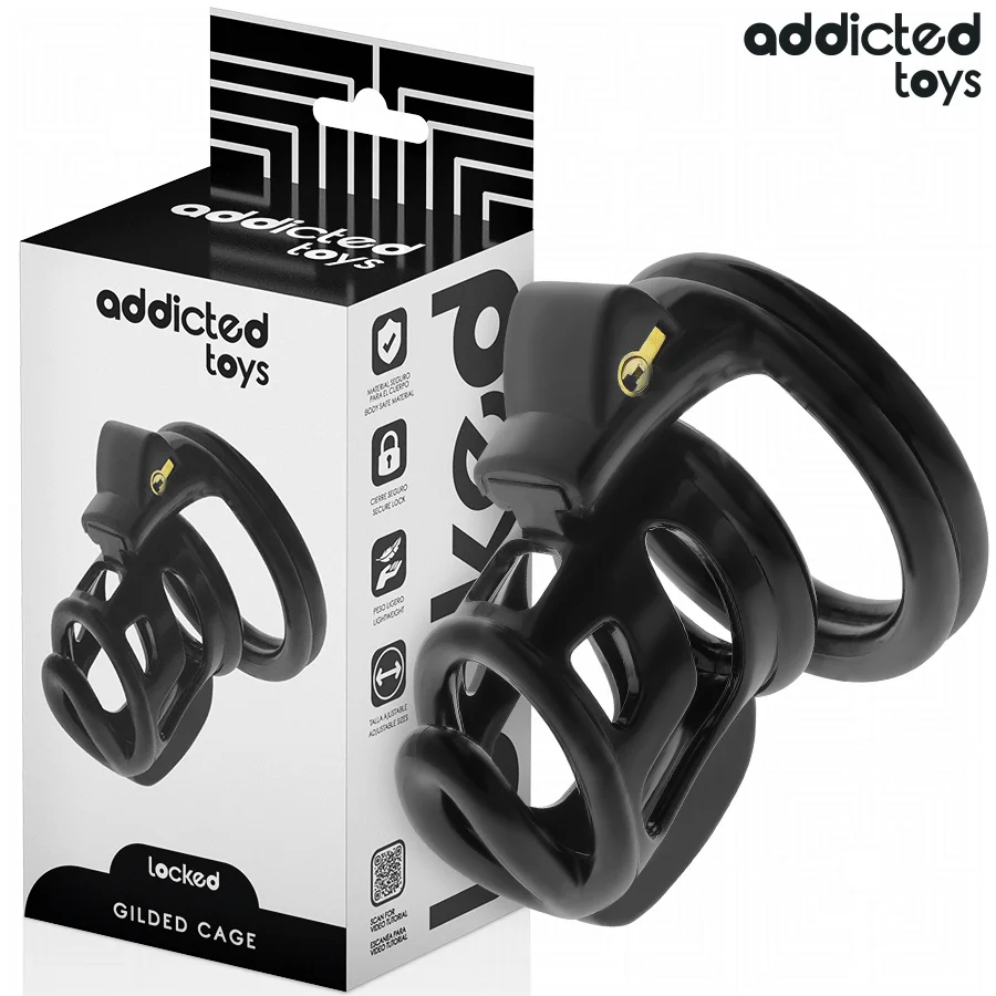 Frutille Gilden Cage 8,5 cm gabbia castità metallo con lucchetto