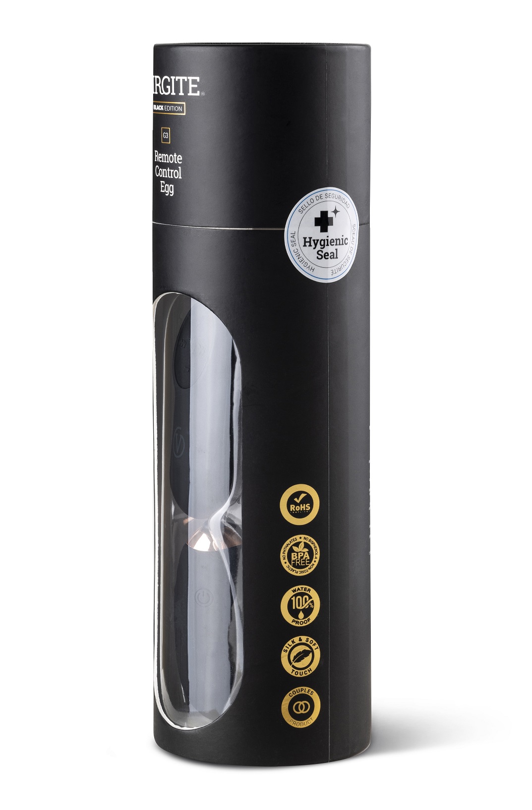 Love Hit by Virgite G3 uovo vibrante con telecomando nero silicone