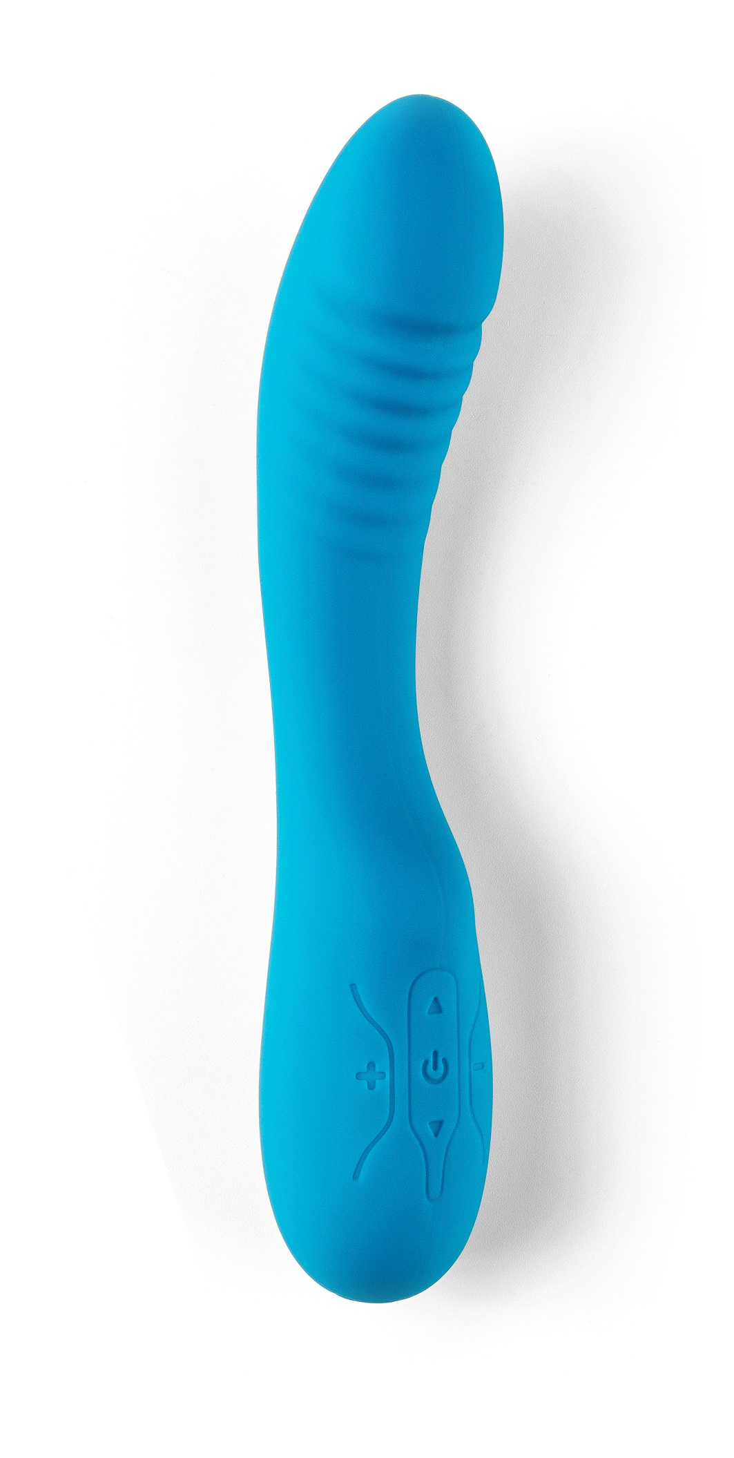 Love Hit by Virgite V5 vibratore punto G blu silicone ricaricabile
