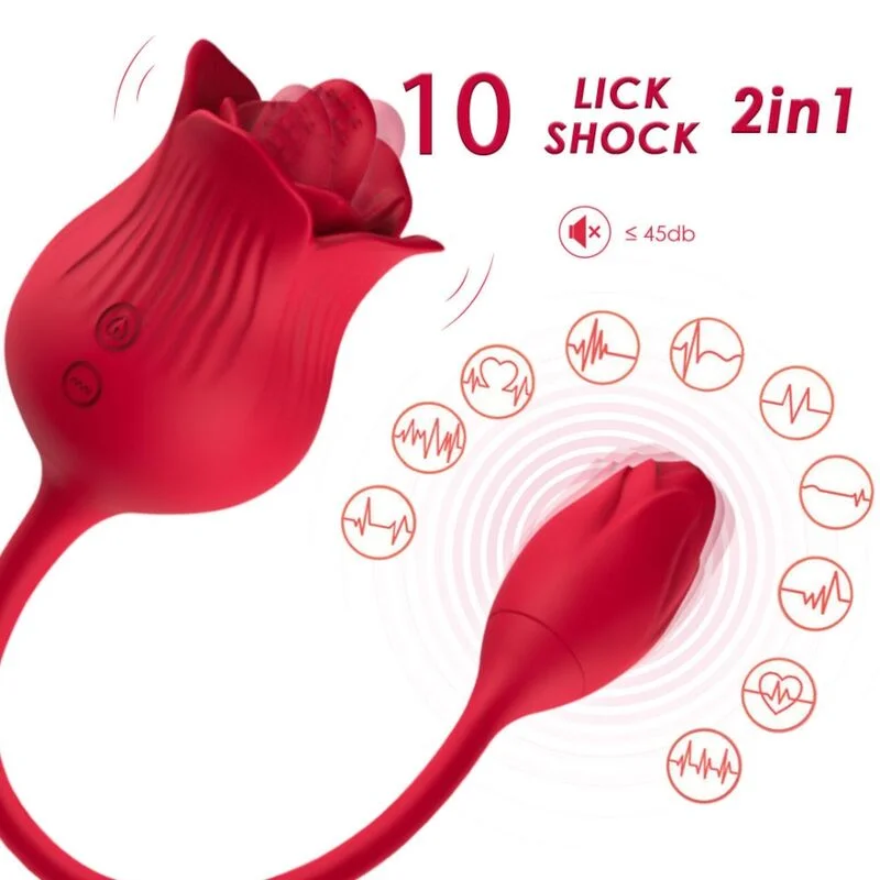 Armony Rosa con Coda stimolatore clitoride rosso 20 modalità