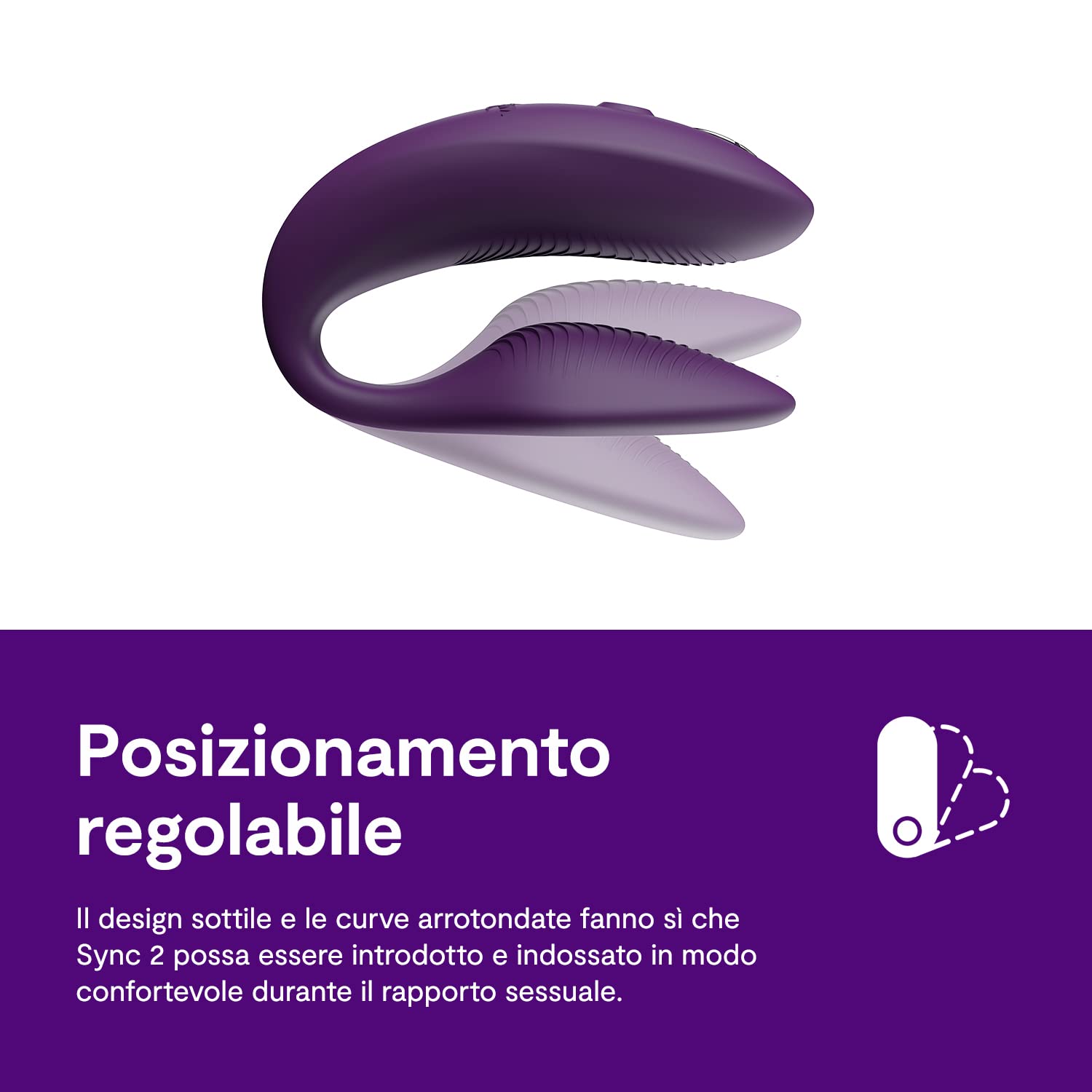We-Vibe Sync 2 vibratore di coppia viola con app