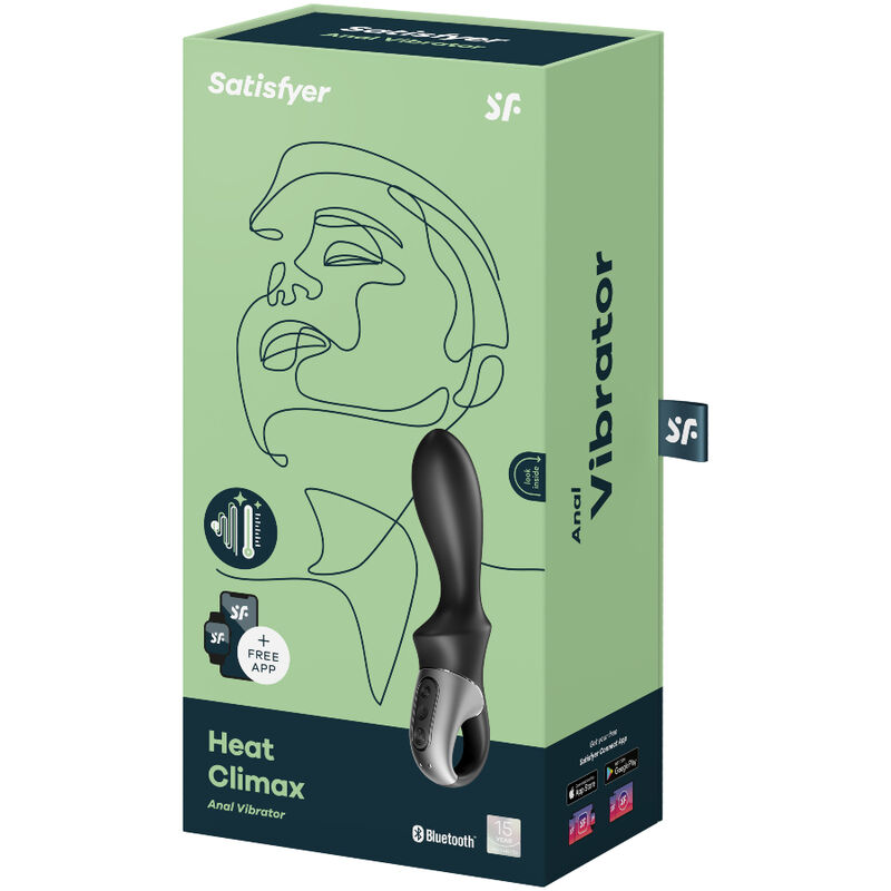 Satisfyer Heat Climax plug anale nero riscaldante 39°C