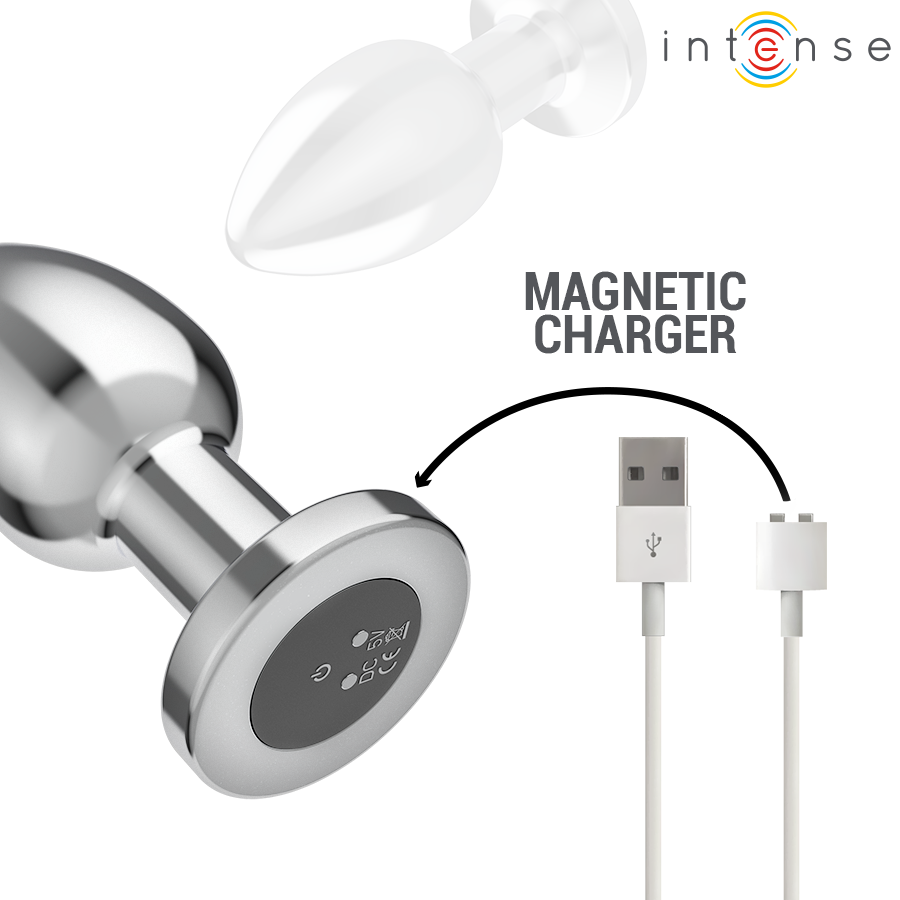 Intense plug vibrante in metallo taglia L