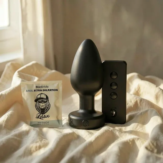 Ibiza Plug Telecomando plug anale vibrante taglia L silicone