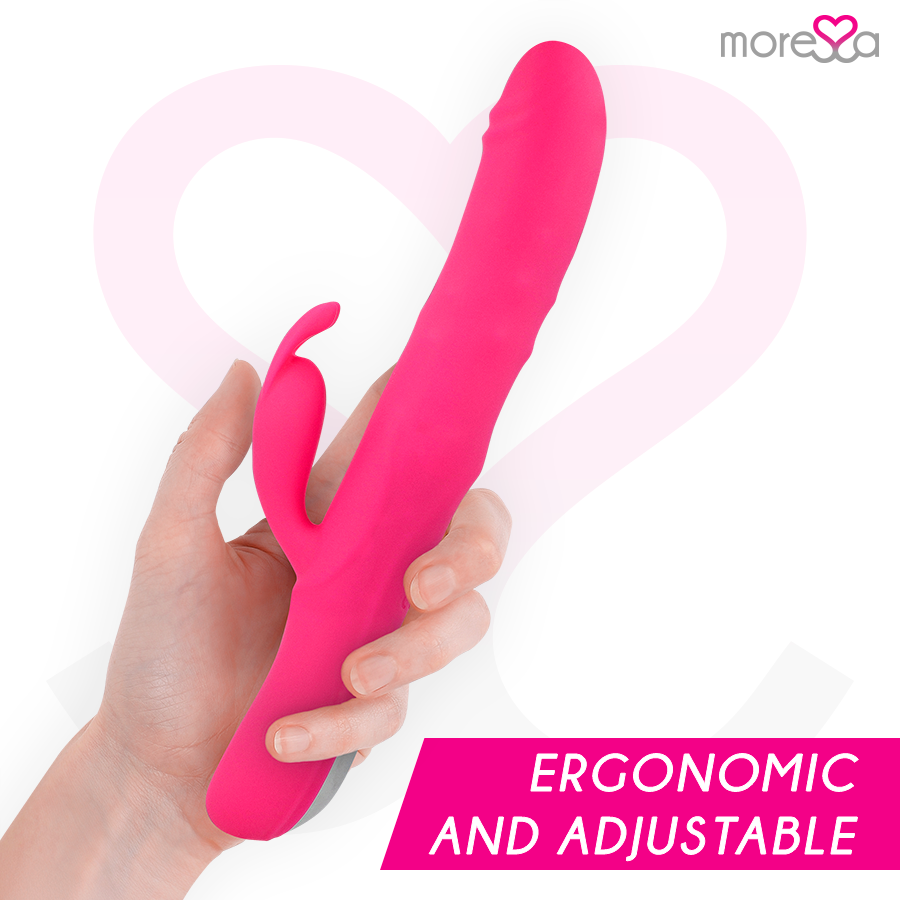 Moressa Somer vibratore rabbit rotante ricaricabile silicone