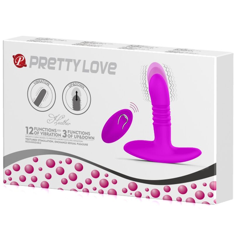 Pretty Love Heather plug anale vibrante con telecomando