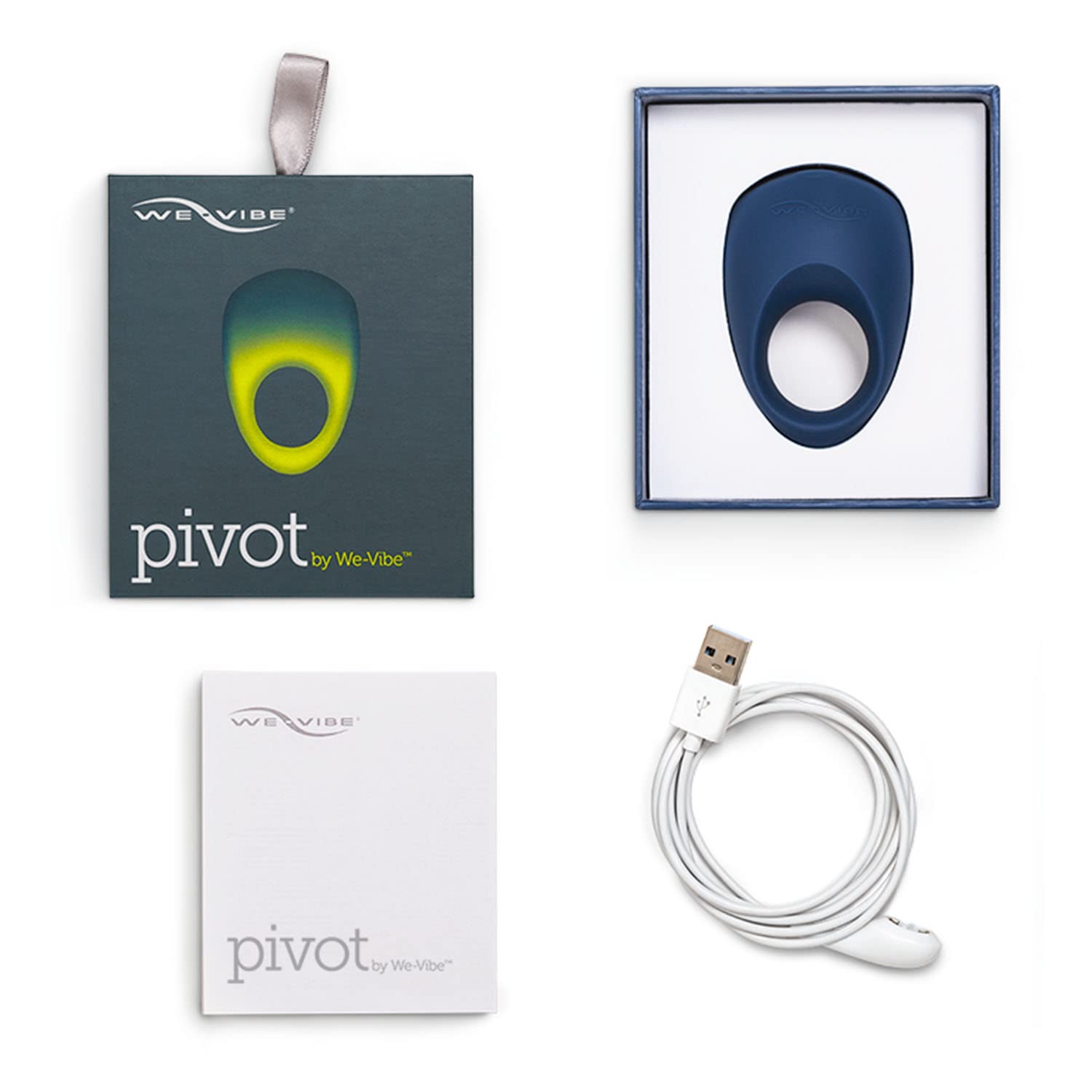 We-Vibe Pivot anello vibrante elastico con lubrificante