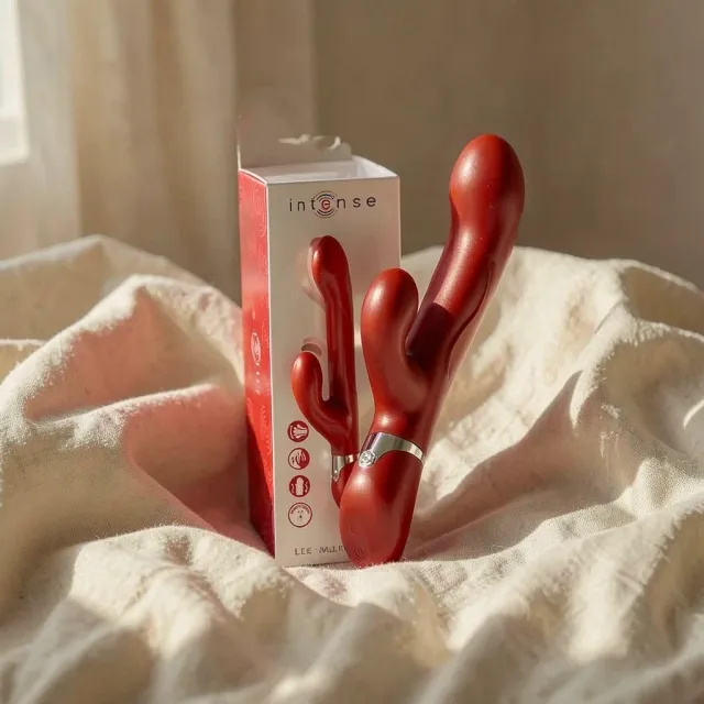 Intense Lele vibratore rotante rosso 3 in 1