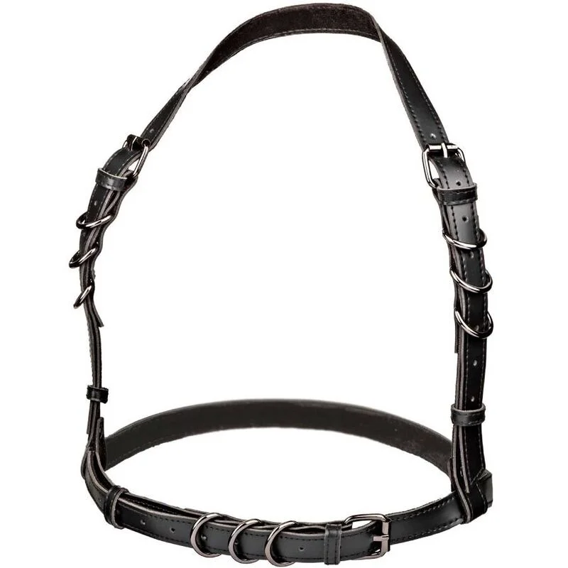 CalExotics Euphoria Halter Harness imbracatura nera regolabile
