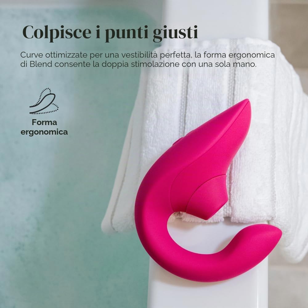 Womanizer Blend Vibratore Rabbit Magenta doppia stimolazione