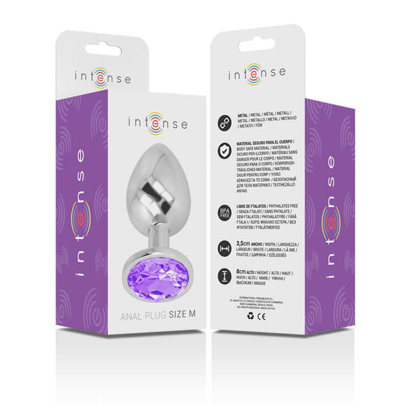 Intense Plug Gioiello Viola M plug anale metallo