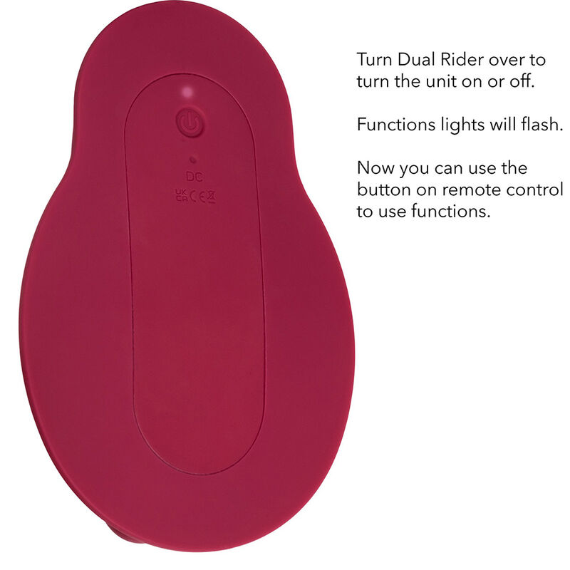CalExotics Dual Rider Rosso vibratore spingente telecomando