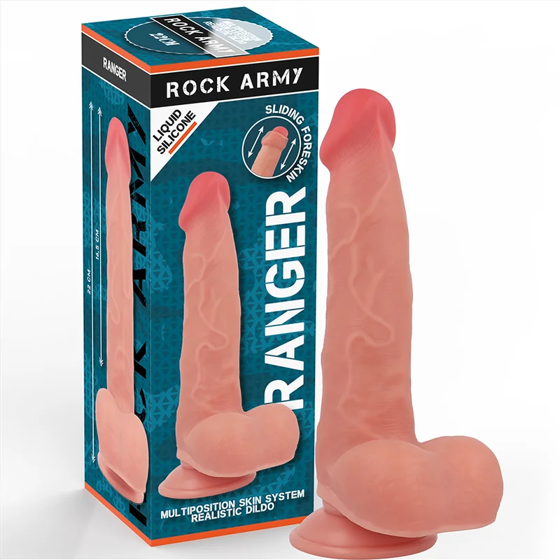 Rockarmy Liquid Silicone Ranger dildo ventosa 22 cm
