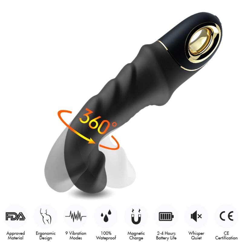 Joyblade Armony vibratore rotante silicone 2 motori