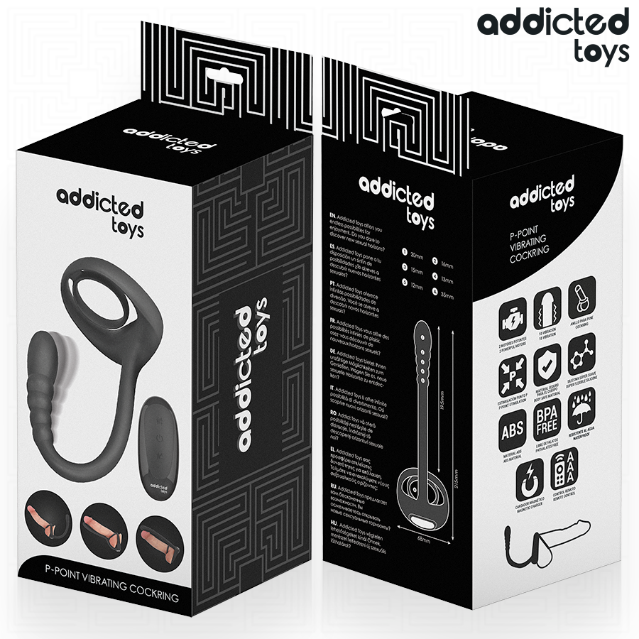 Addicted Toys Anello P-spot plug vibrante telecomando
