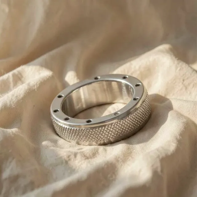 Metal Hard Metalanello 45 mm anello acciaio 11 fori