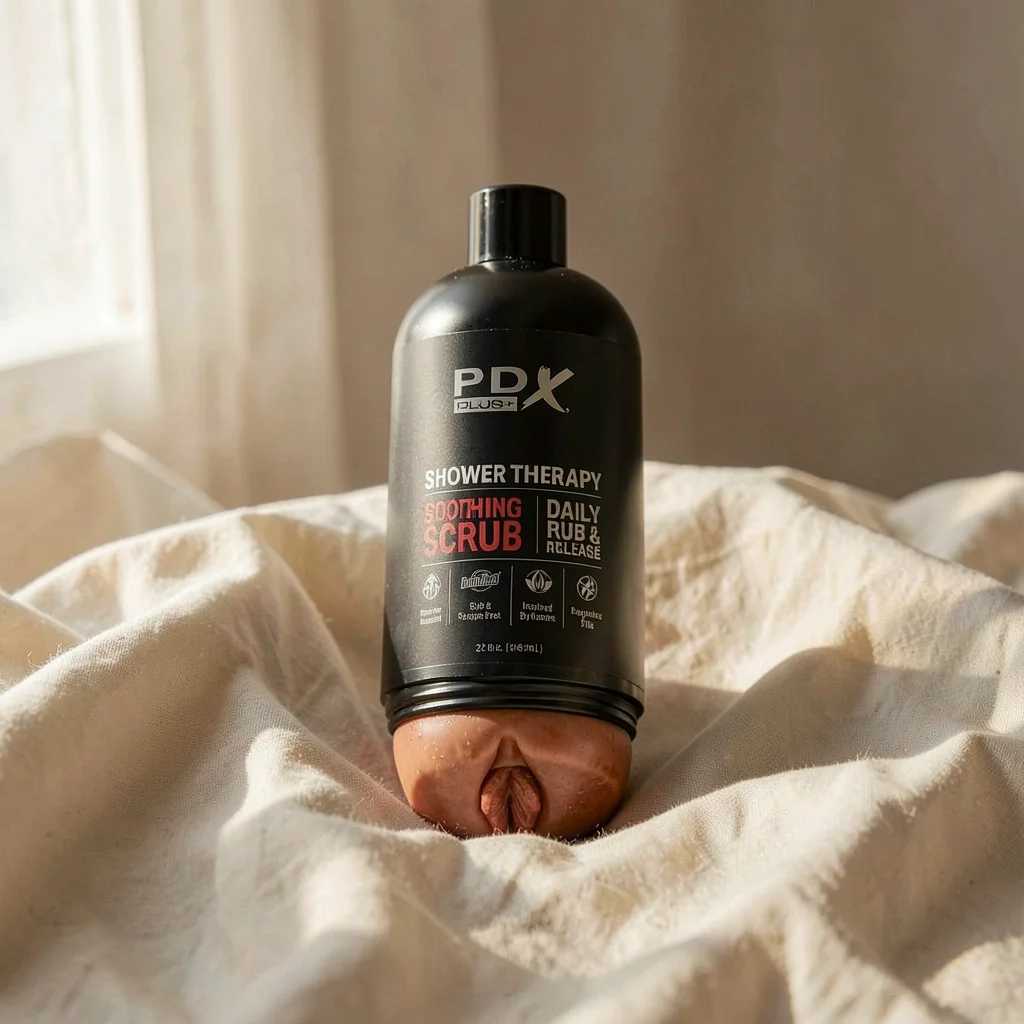 PDX Plus Shower Therapy masturbatore scrub lenitivo tan