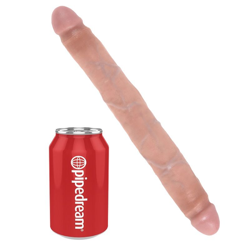 King Cock Doppio Sottile dildo doppio 30 cm body-safe