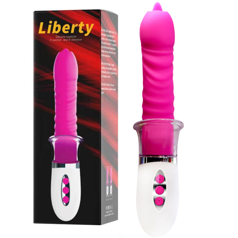 Frutille Armony Liberty vibratore spinta e aspirazione fucsia