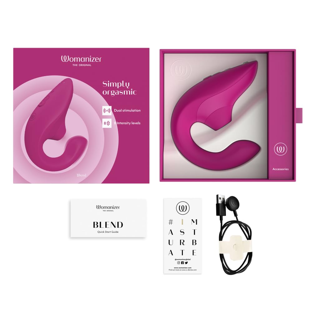 Womanizer Blend Vibratore Rabbit Magenta doppia stimolazione