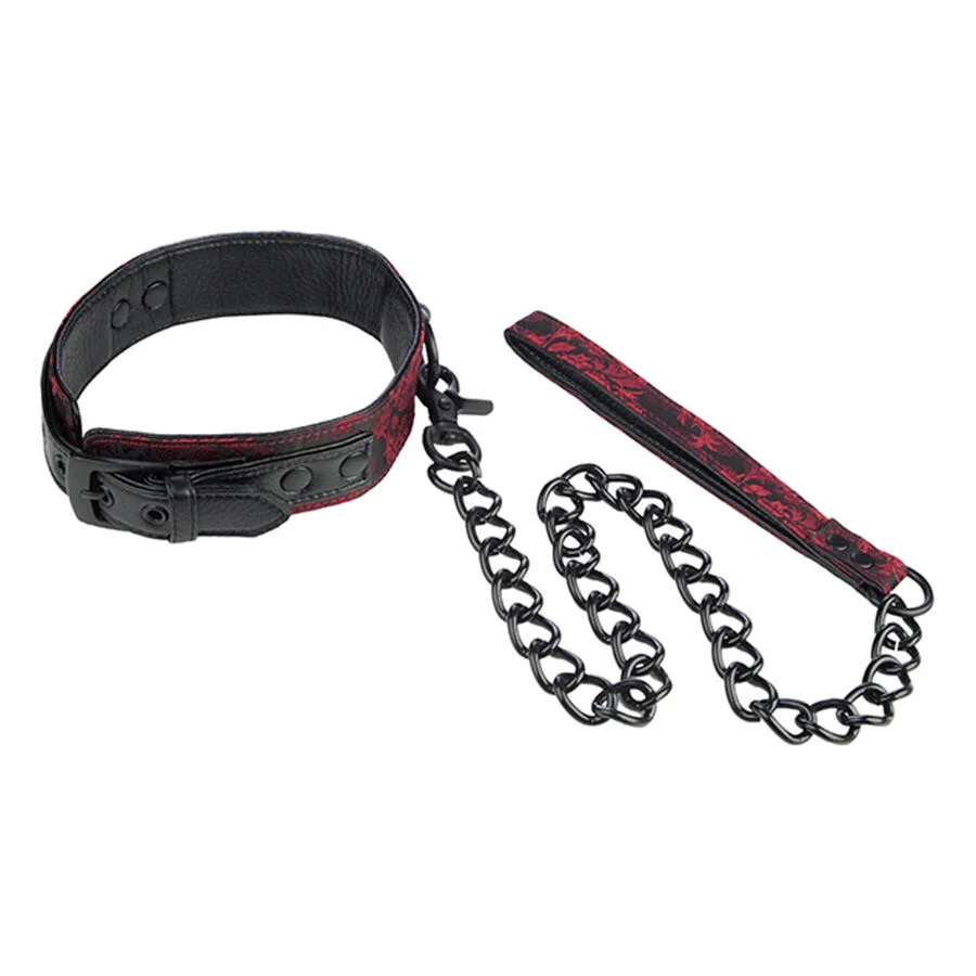 CalExotics Scandal Collar with Leash collare nero 81 cm