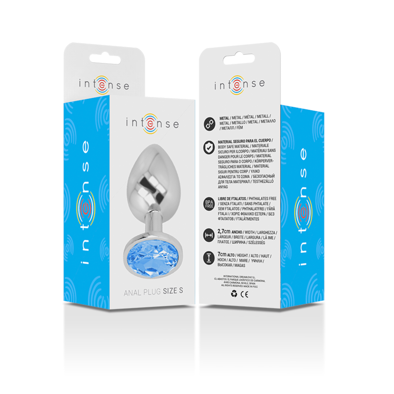 Frutille Intense Gioiello Blu S plug anale in metallo