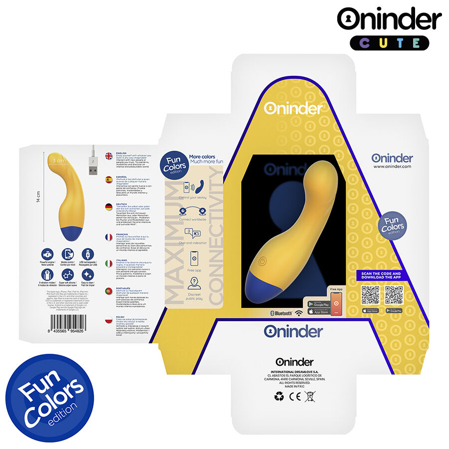 ONINDER Love Buddy Master vibratore punto G 14 cm app