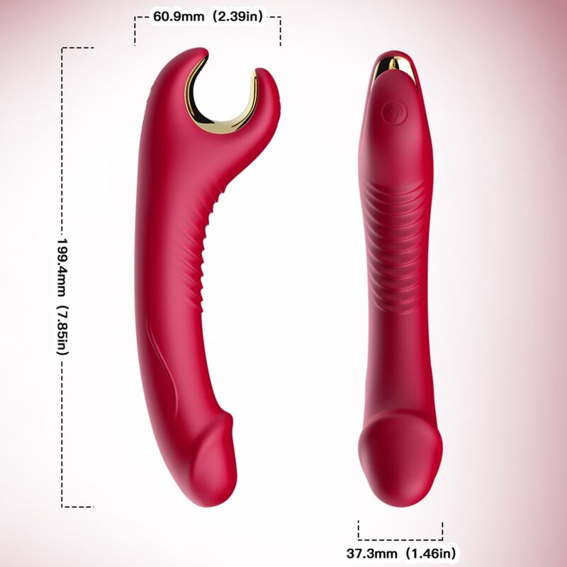 Armony Prince Rosso vibratore pieghevole