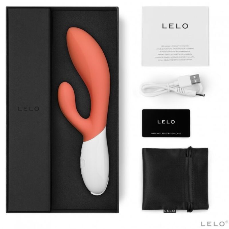 LELO Ina 3 vibratore rabbit corallo 10 modalita