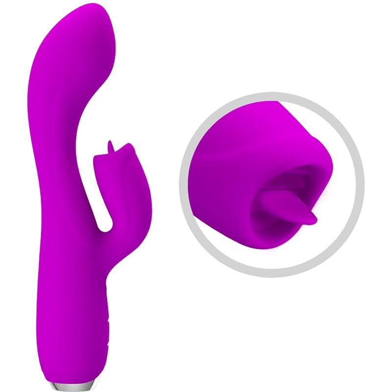 Pretty Love Gloria vibratore rabbit viola doppia stimolazione