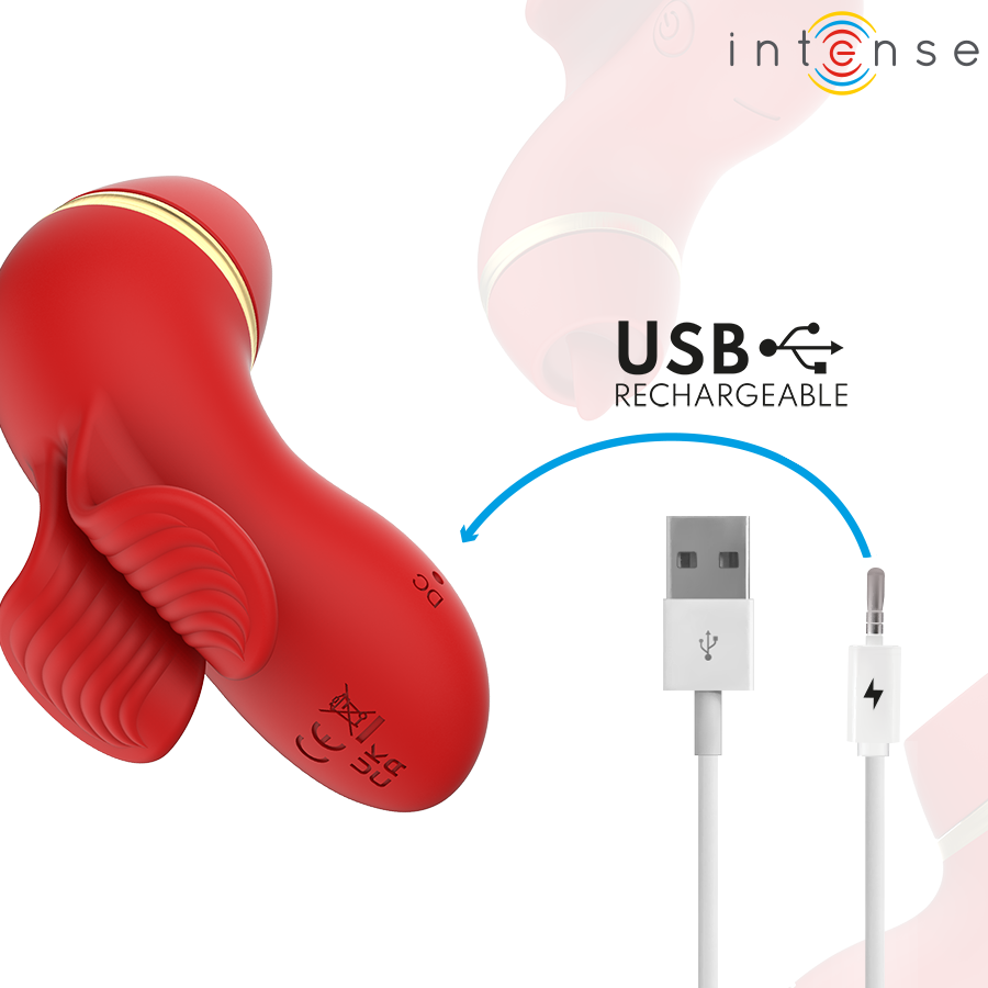 Intense Patty stimolatore clitoride 4 testine silicone silenzioso